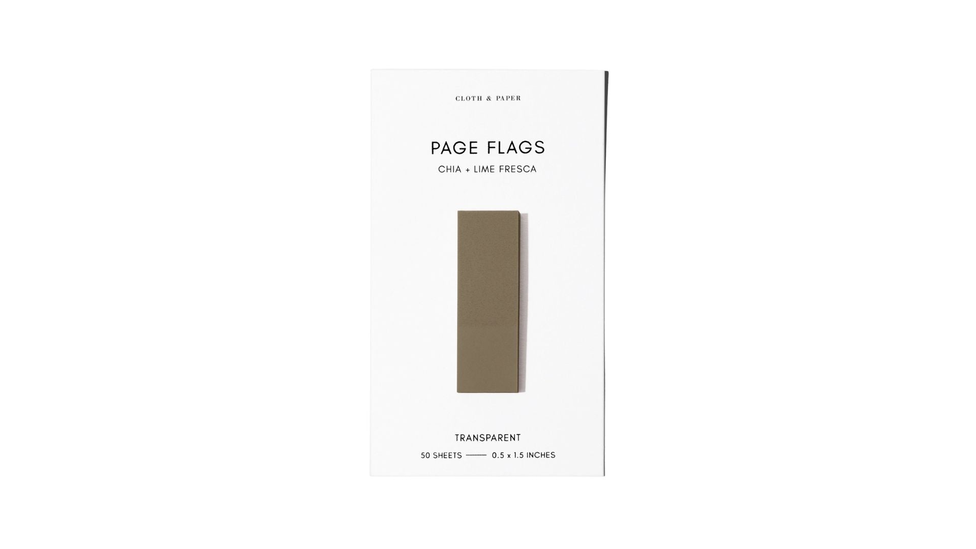 Cloth & Paper Transparent Page Flags