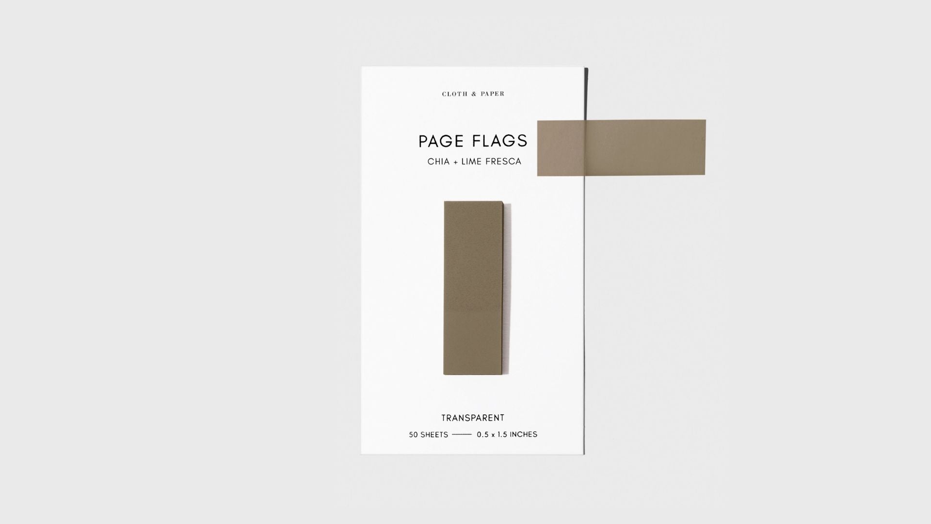 Cloth & Paper Transparent Page Flags