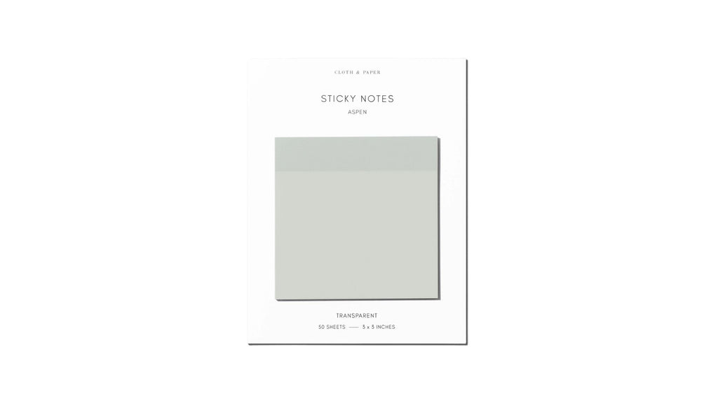 Cloth & Paper Transparent Sticky Notes