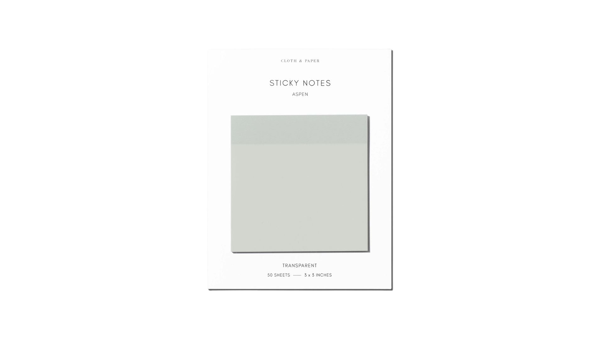 Cloth & Paper Transparent Sticky Notes