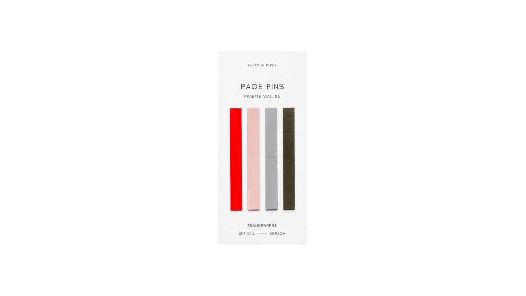 Cloth & Paper Page Pins | Vol 03