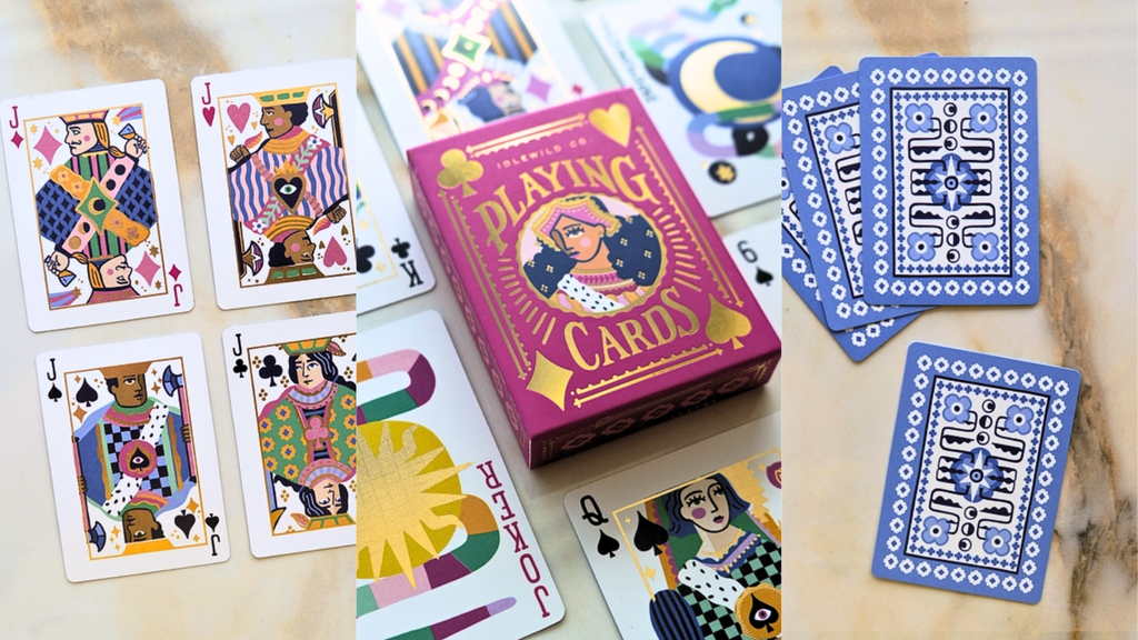 Idlewild Co. Neon Royals Playing Cards (Standard 52)