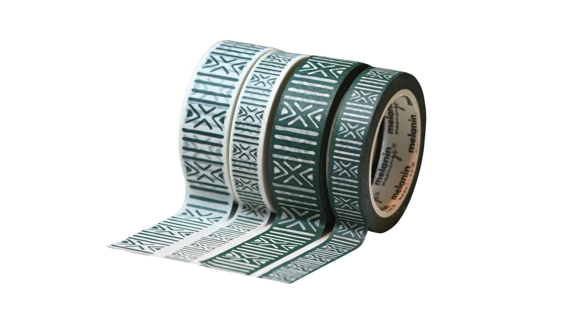 Melanin Meanings Mudcloth African Textile Inspired Washi Tape Set