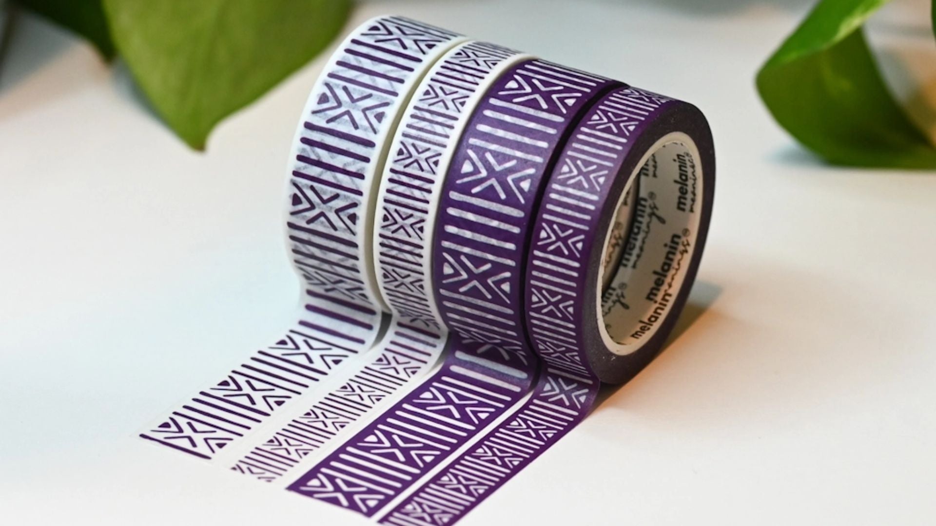Melanin Meanings Mudcloth African Textile Inspired Washi Tape Set