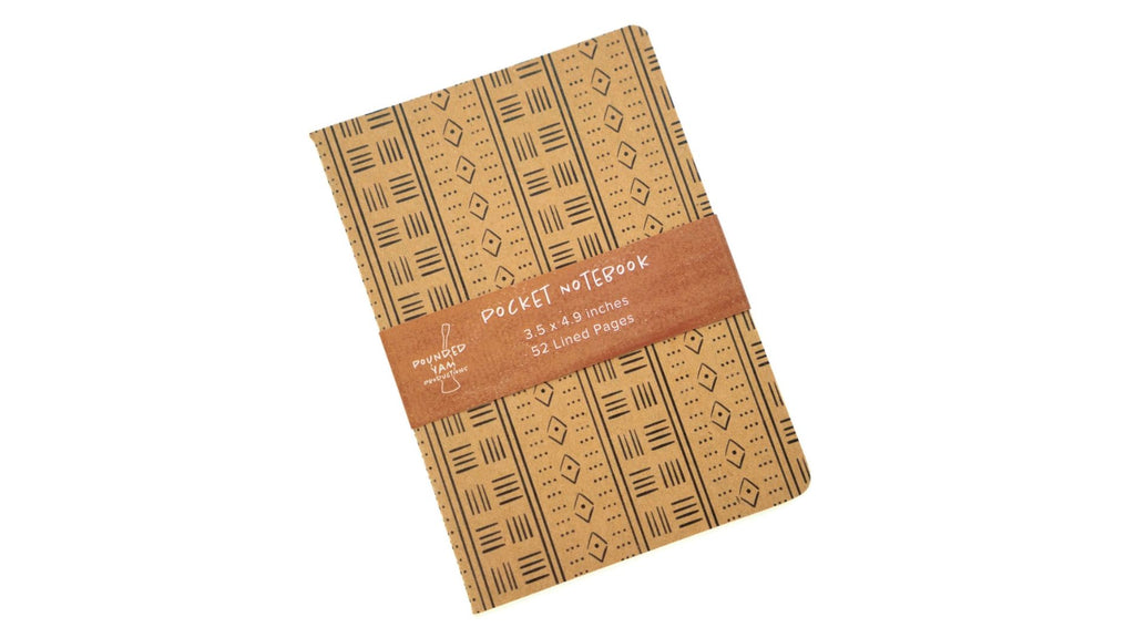 Pounded Yam Ankara-Inspired Pocket Notebook