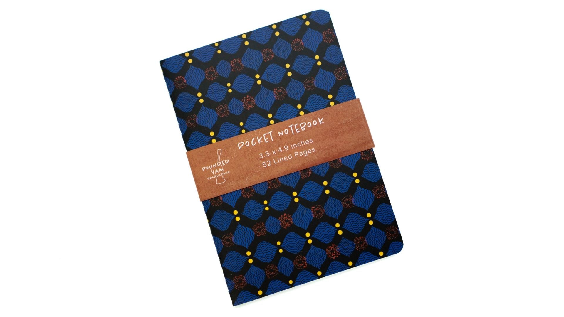 Pounded Yam Ankara-Inspired Pocket Notebook