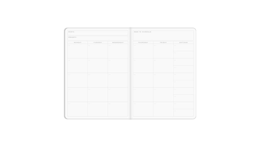 Smitten on Paper Monthly Open Dated Calendar