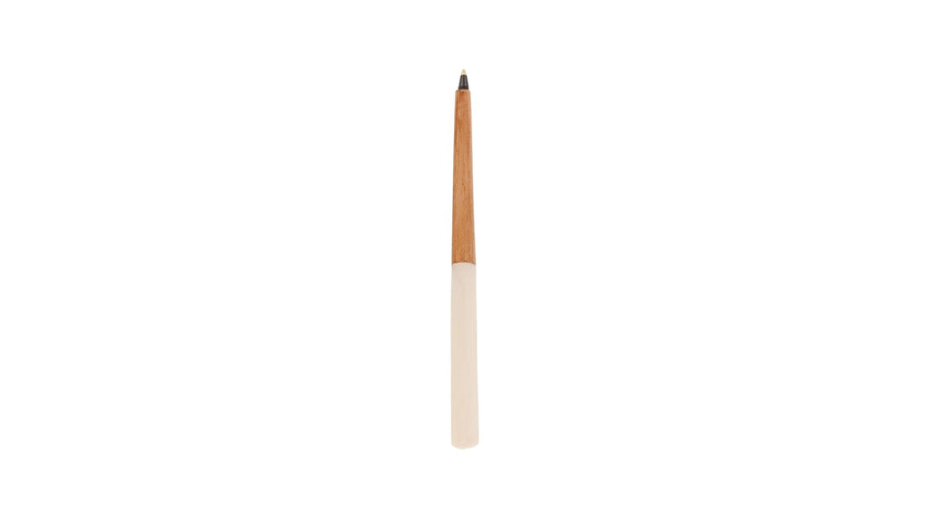 Akamba Batik Dyed Cow Bone and Wild Olive Wood Ink Pen