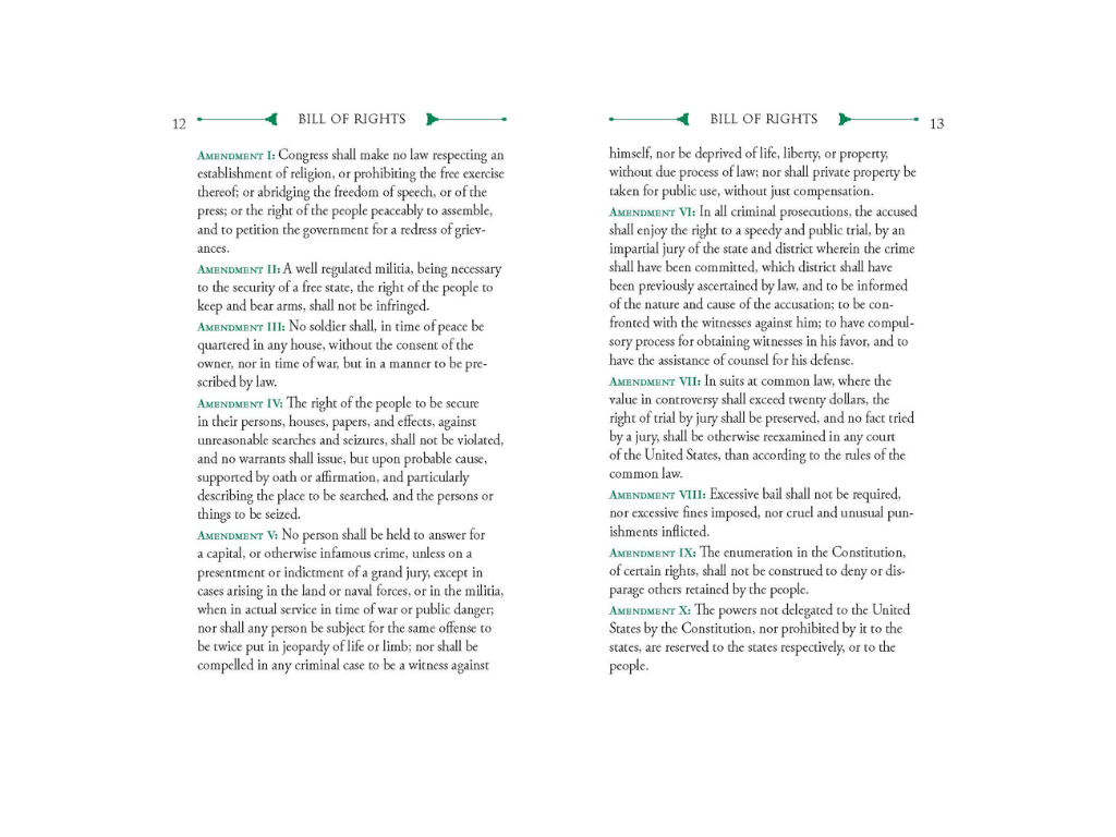 Applewood Books Bill of Rights