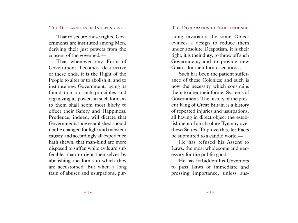 Applewood Books The Declaration of Independence