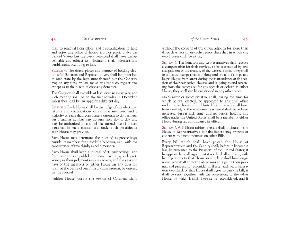 Applewood Books Constitution of the United States (Red Cover)