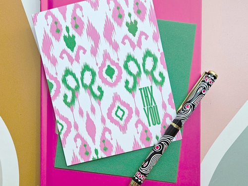 Effie's Paper Elegant Ikat “Thank You” Card