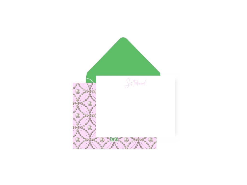 Effie's Paper Sisterhood Stationery — Pink & Green