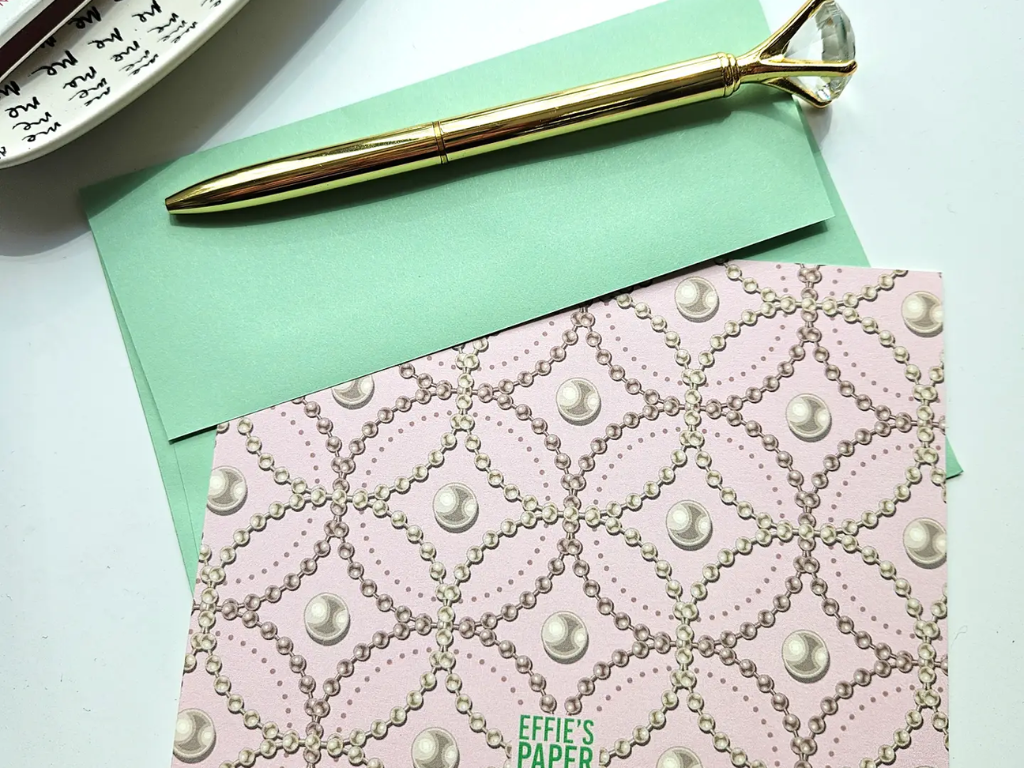 Effie's Paper Sisterhood Stationery — Pink & Green