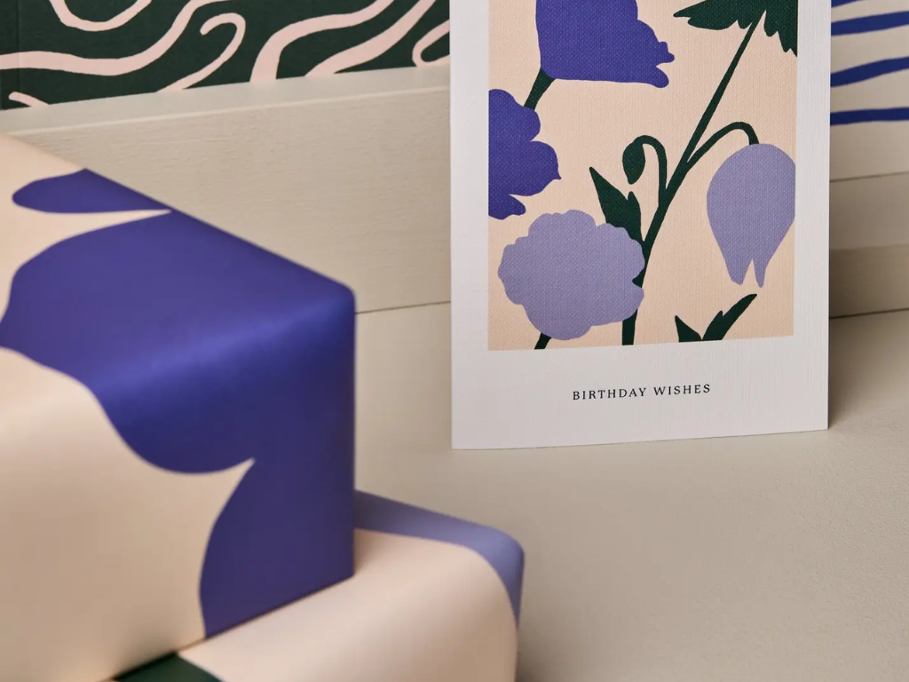 Ink & Bloom Floral Bloom Vol.03 Single Sided Gift Wrap