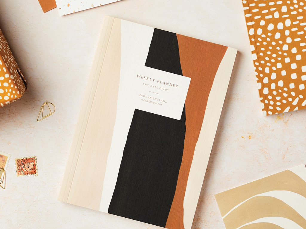 Ink & Bloom Undated Abstract Weekly / Yearly Planner