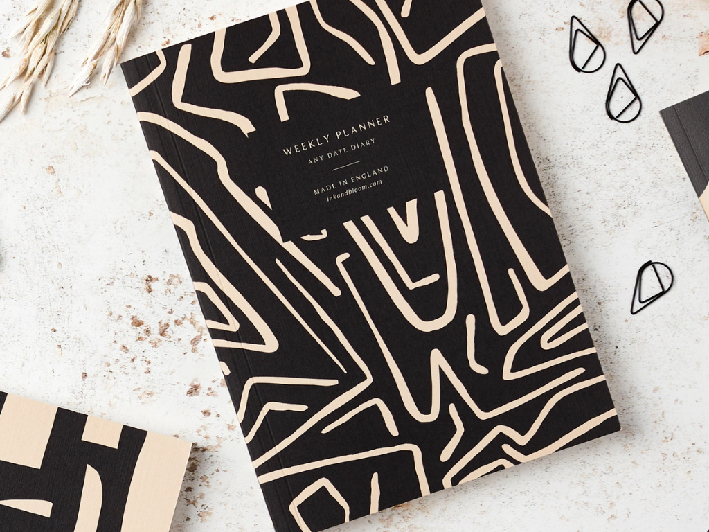 Ink & Bloom Undated ‘Lines’ Weekly / Yearly Planner