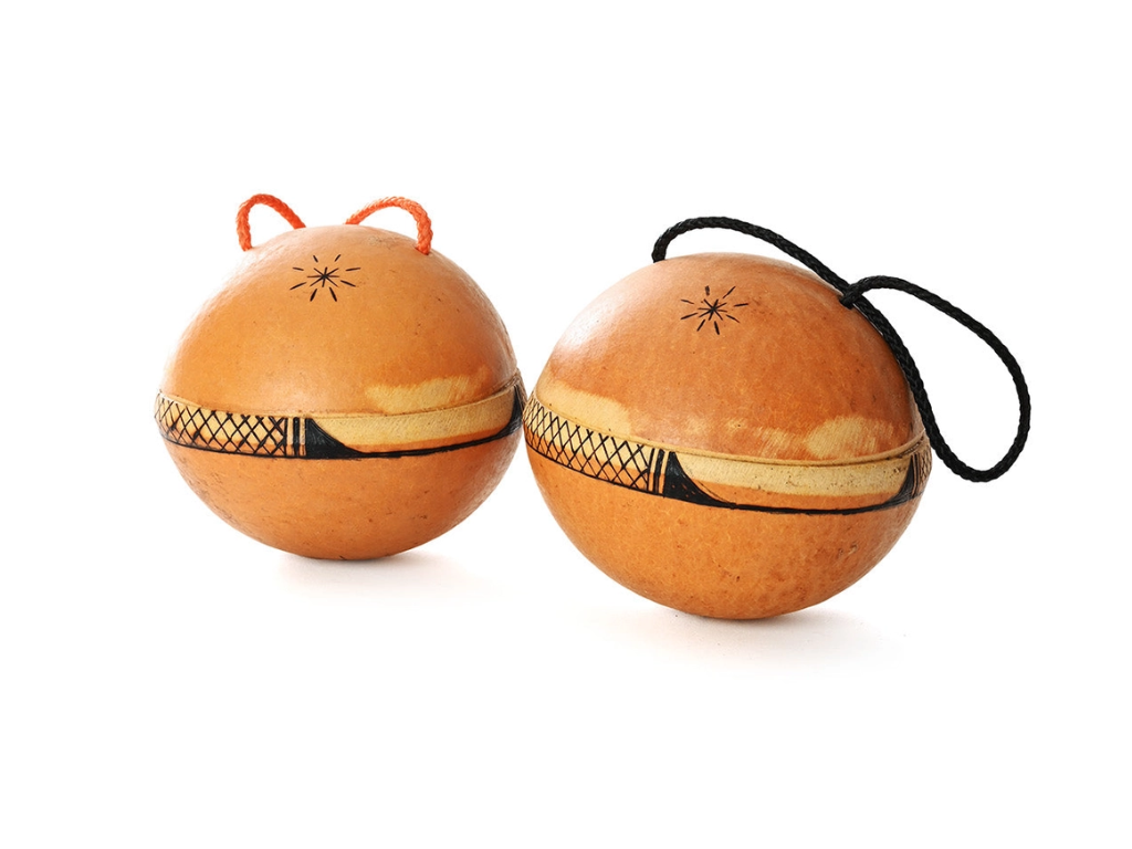 Swahili | AFRICAN MODERN Ghanaian Calabash Shaker On Rope