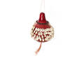 Swahili | AFRICAN MODERN Medium Red Calabash Gourd and Cowrie Shell Shekere