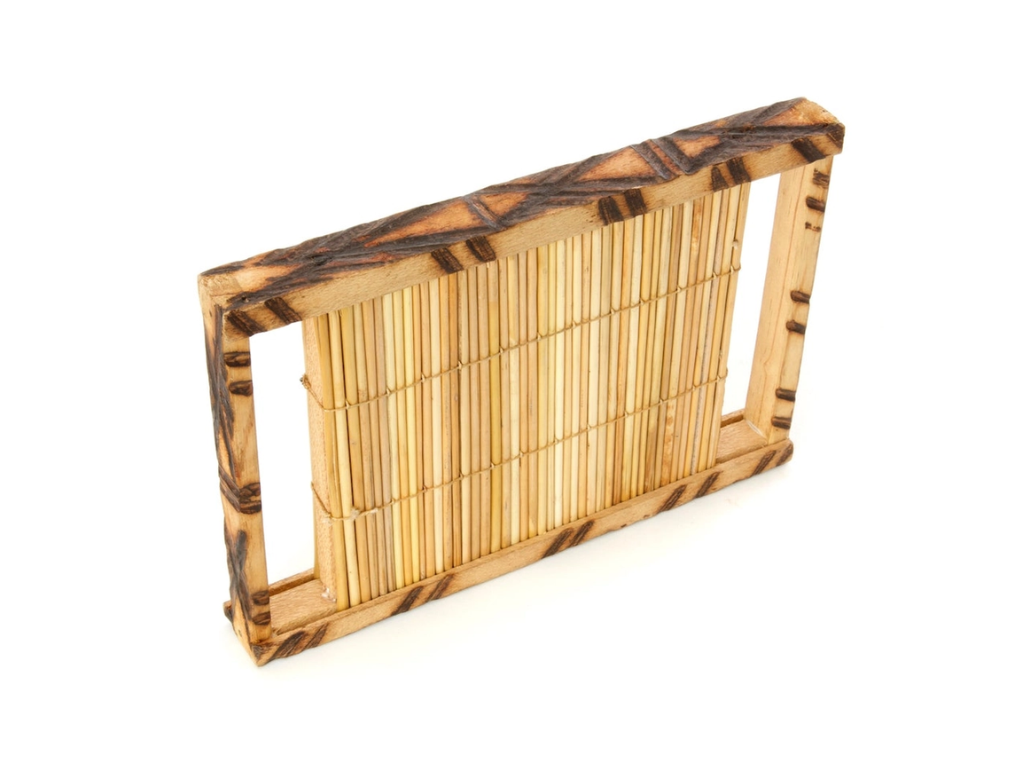 Small Burned Wood and Nile Grass Rain Maker Shaker