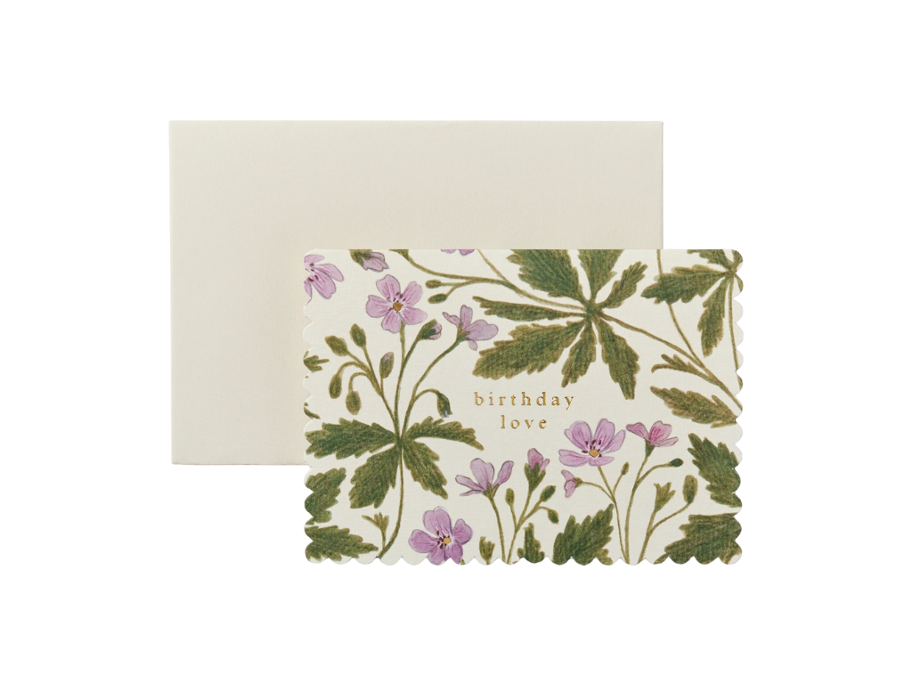 Wanderlust Paper Co. Geranium 'birthday Love' Card