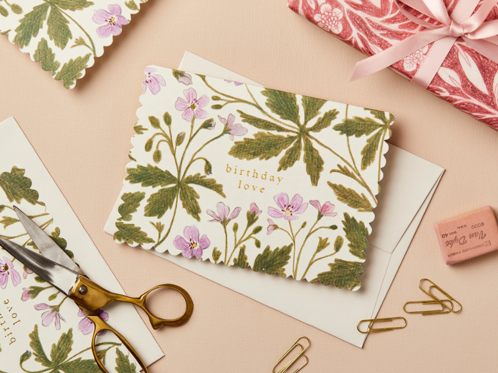 Wanderlust Paper Co. Geranium 'birthday Love' Card