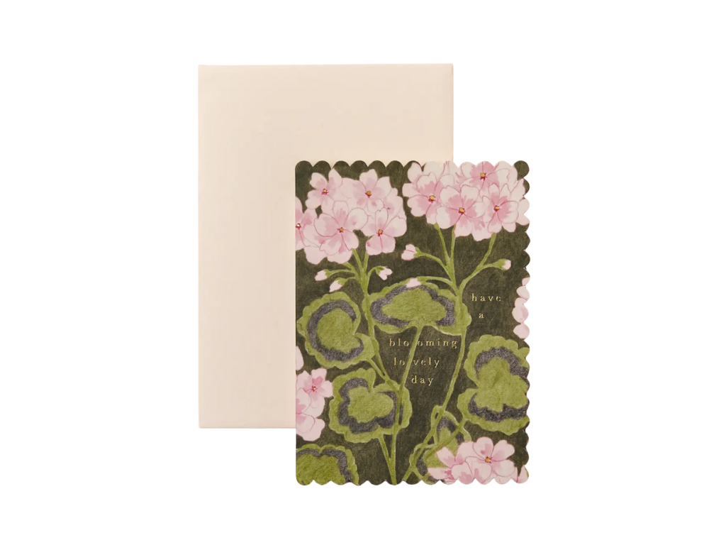 Wanderlust Paper Co. Geranium 'blooming Lovely Day' Card