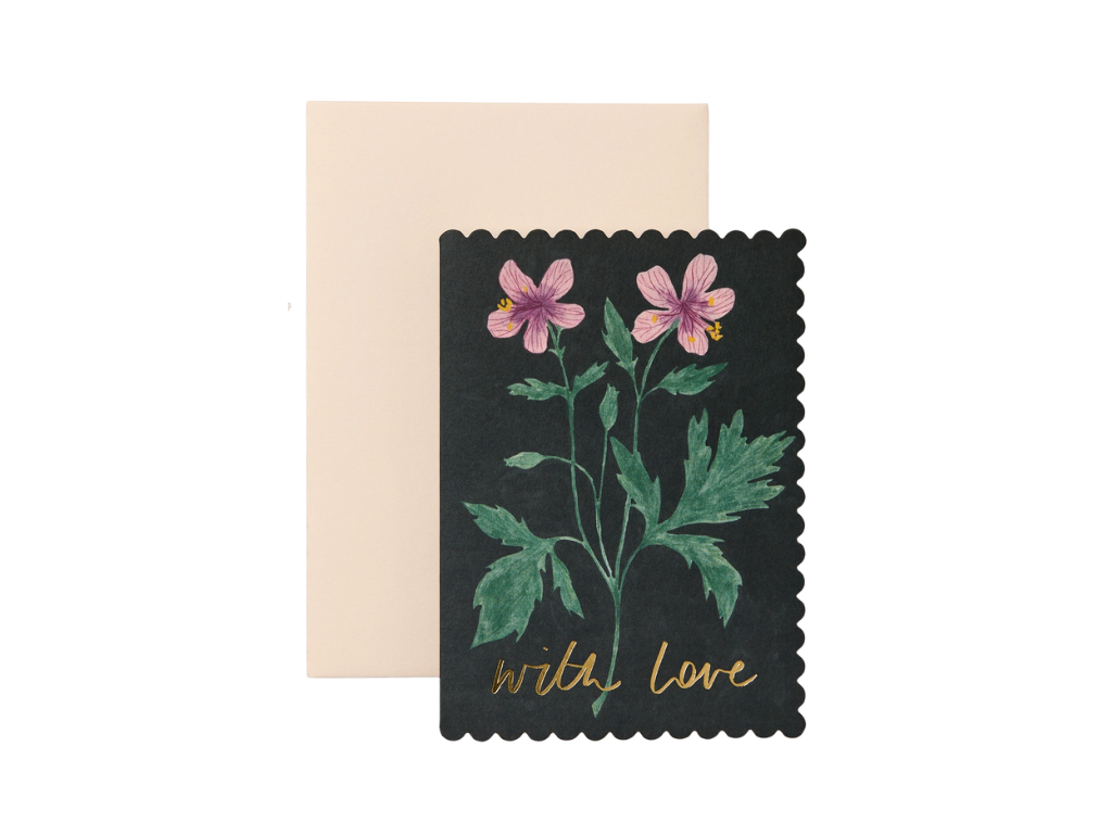 Wanderlust Paper Co. Geranium 'with Love' Card