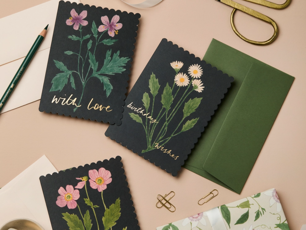Wanderlust Paper Co. Geranium 'with Love' Card