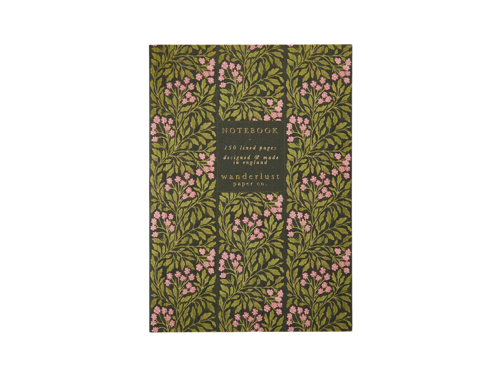 Wanderlust Paper Co. Green Flora A5 Notebook