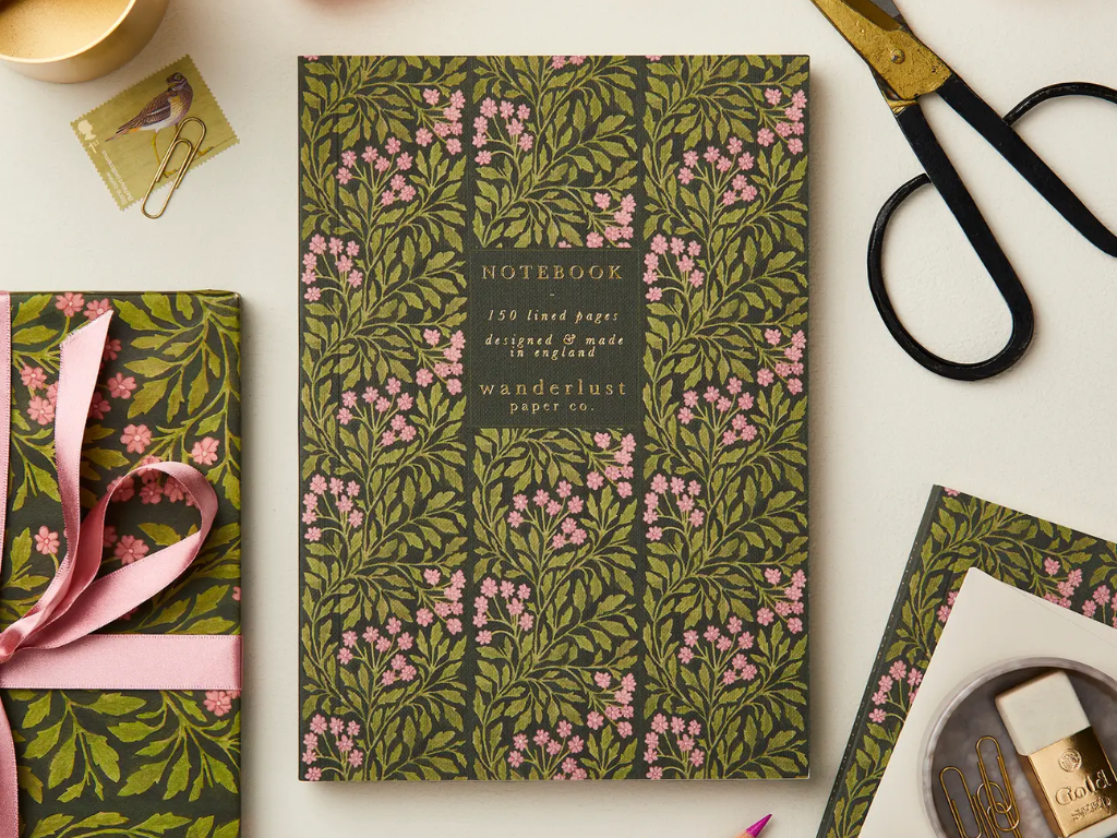 Wanderlust Paper Co. Green Flora A5 Notebook