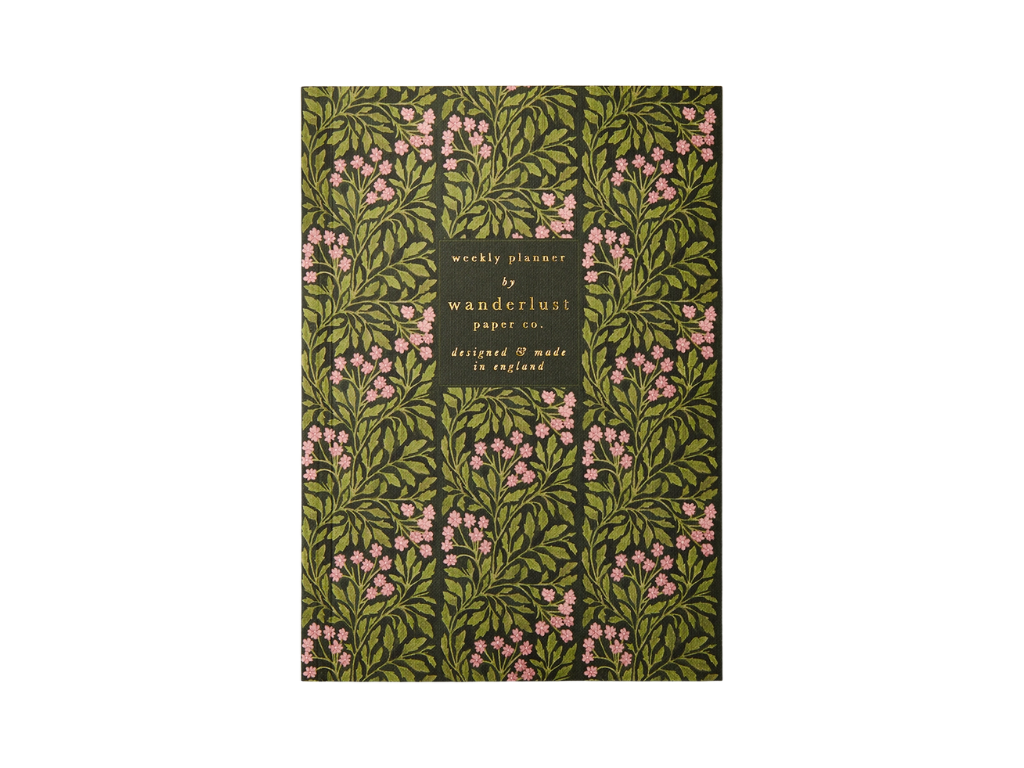 Wanderlust Paper Co. Green Flora Undated Weekly Planner