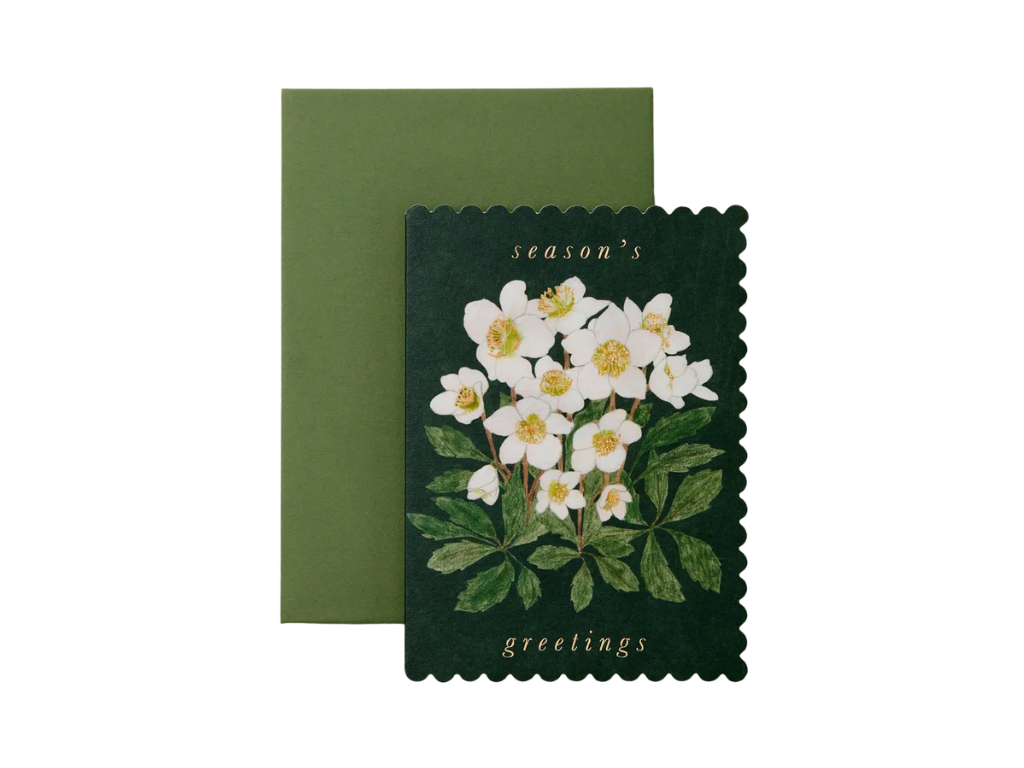 Wanderlust Paper Co. Hellebore 'season's Greetings' Card