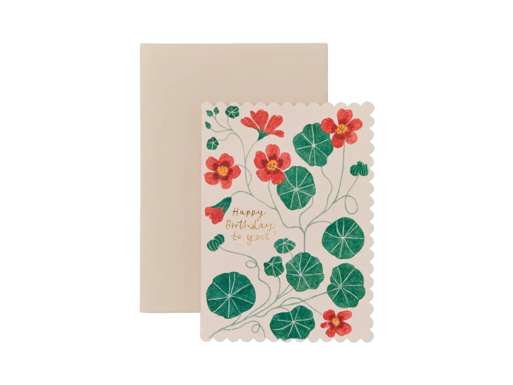 Wanderlust Paper Co. Nasturtium 'happy Birthday To You!' Card