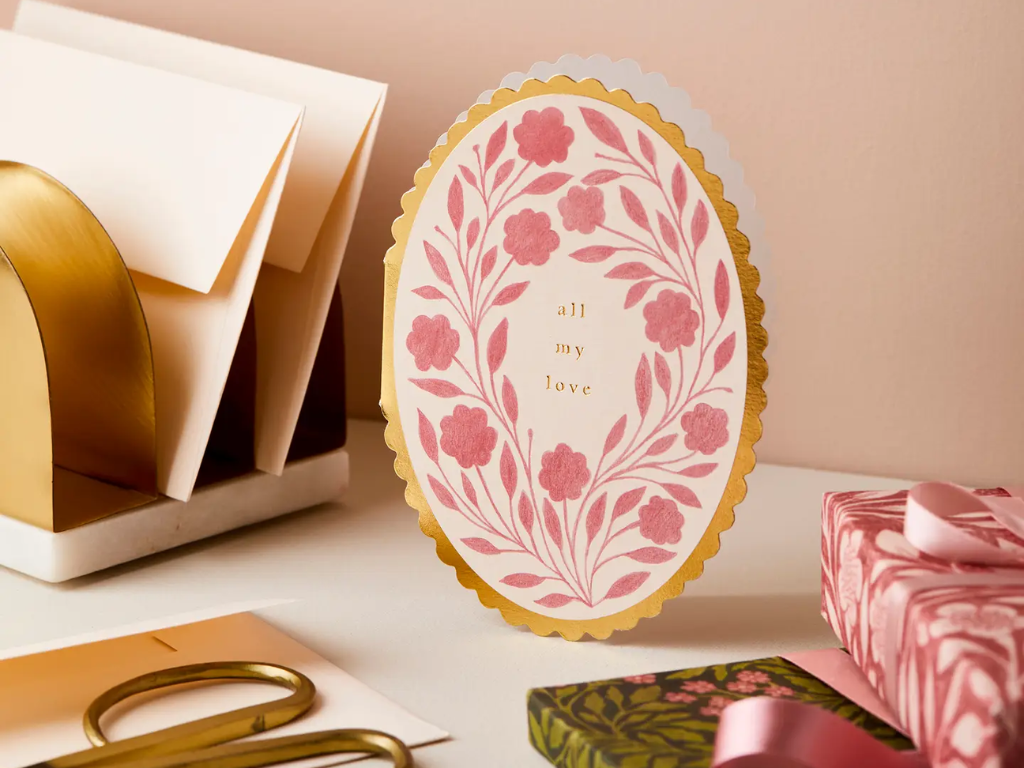 Wanderlust Paper Co. Rose Flora 'all My Love' Card