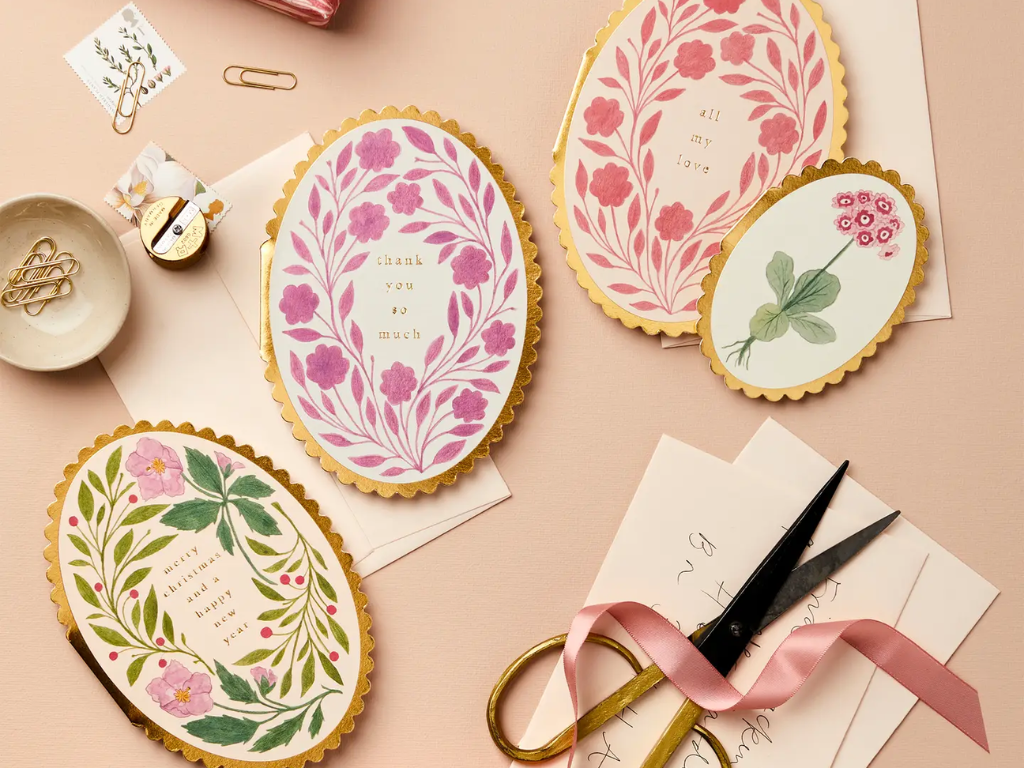 Wanderlust Paper Co. Violet Flora 'thank You So Much' Card